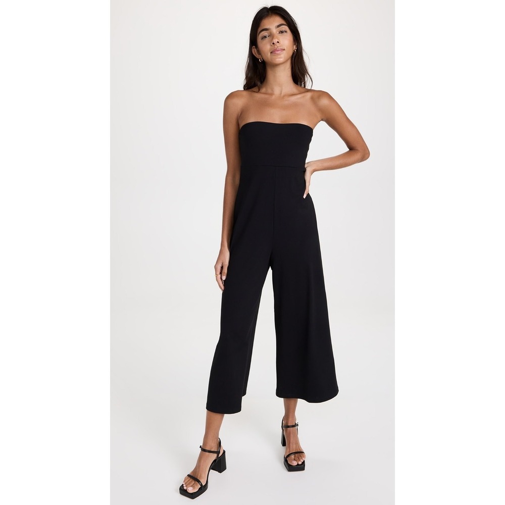 NWT Susana Monaco
Aimee Wide Leg Tube Jumpsuit Black Sz Large $168